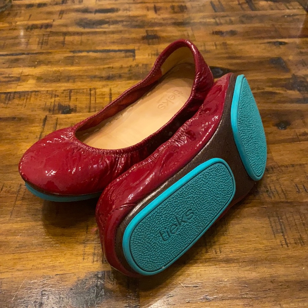 Ruby Red Tieks